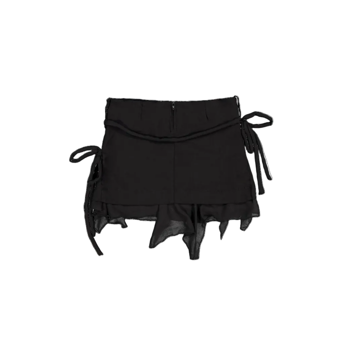 Blendo Bezdna Mini Skirt With Layered Sheer Hem