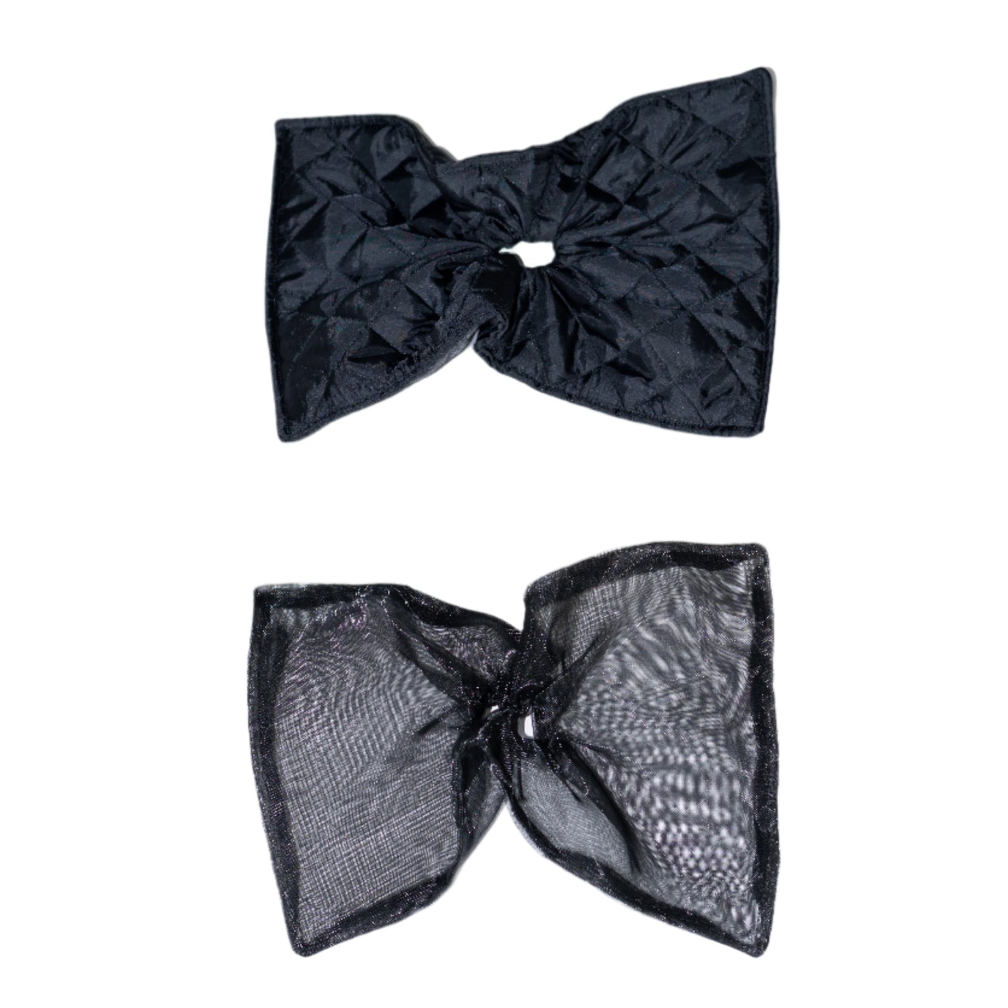 Sample Garment #007 Rectangle Scrunchie (Black quilted)