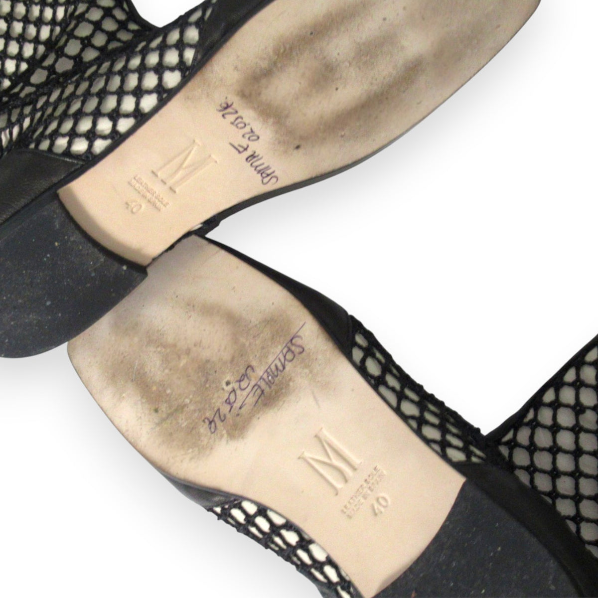 Madomorpho Sample Fishnet Leather Boots