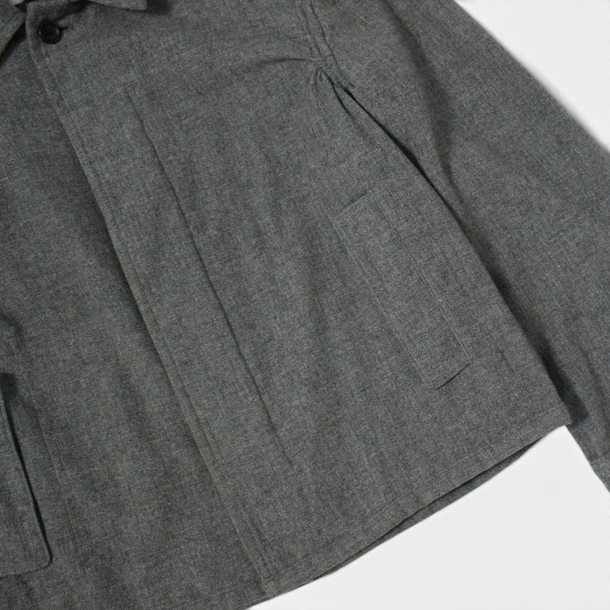 Comme des Garçons Grey Wool Button-Down