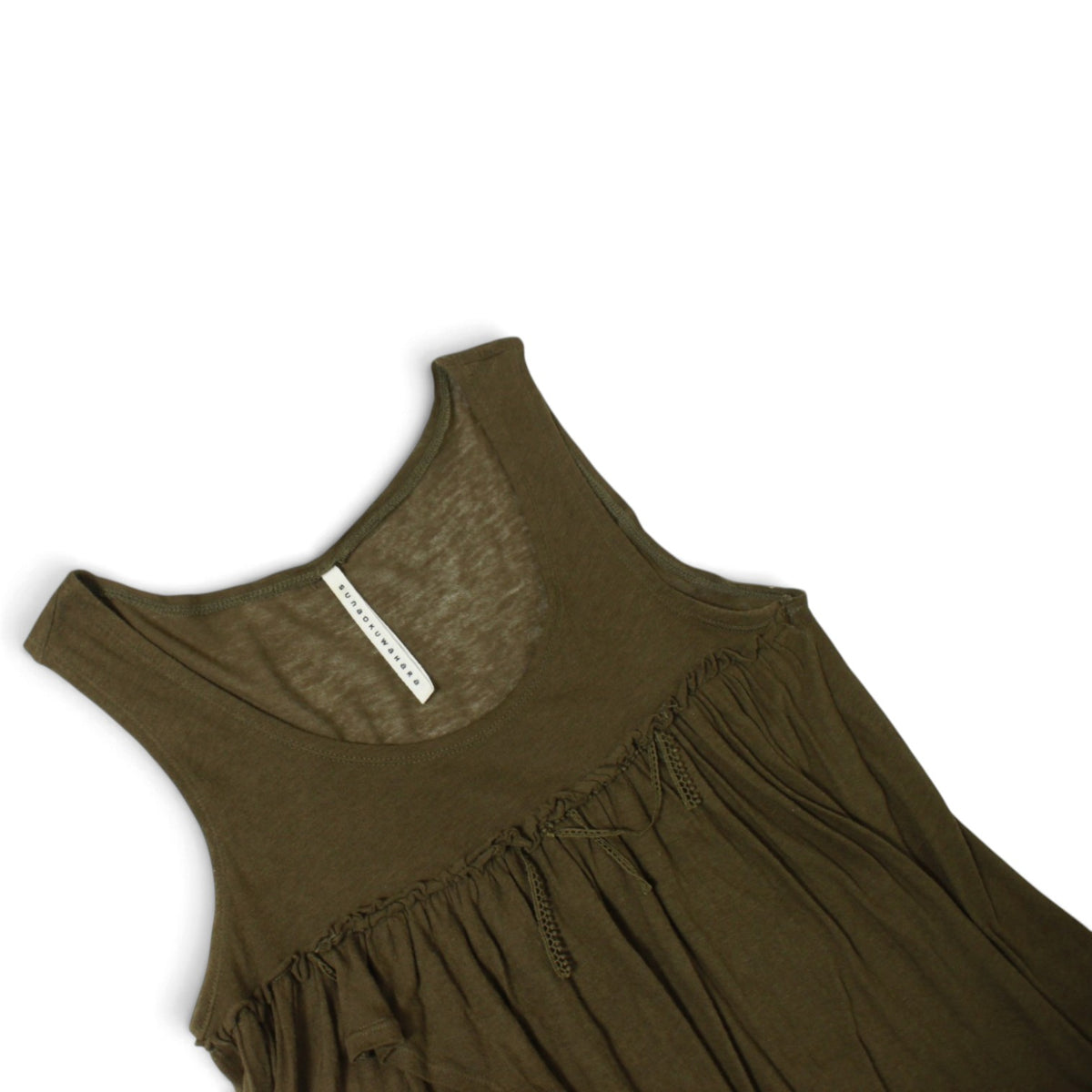 Sunaokuwahara Camo Green Tank Top