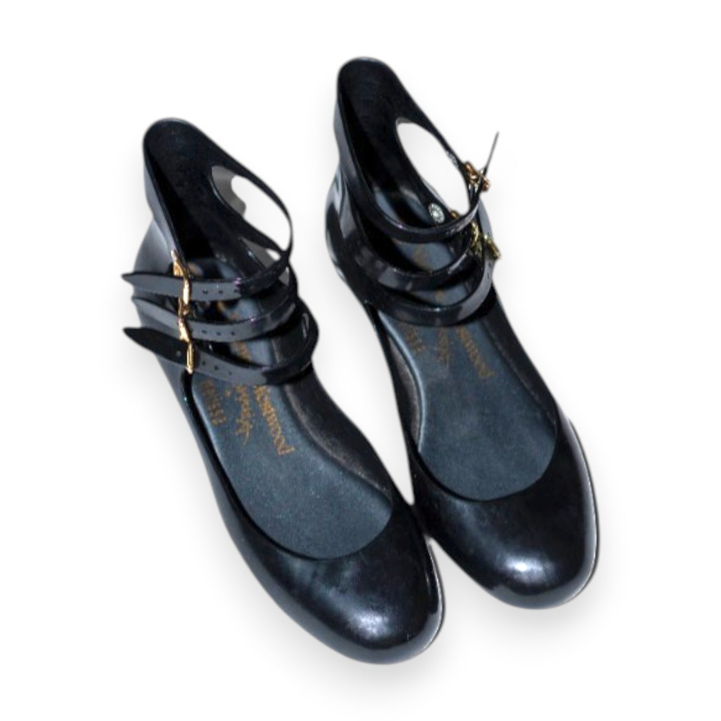 Melissa x Vivienne Westwood Anglomania 3 Straps Rubber Flats