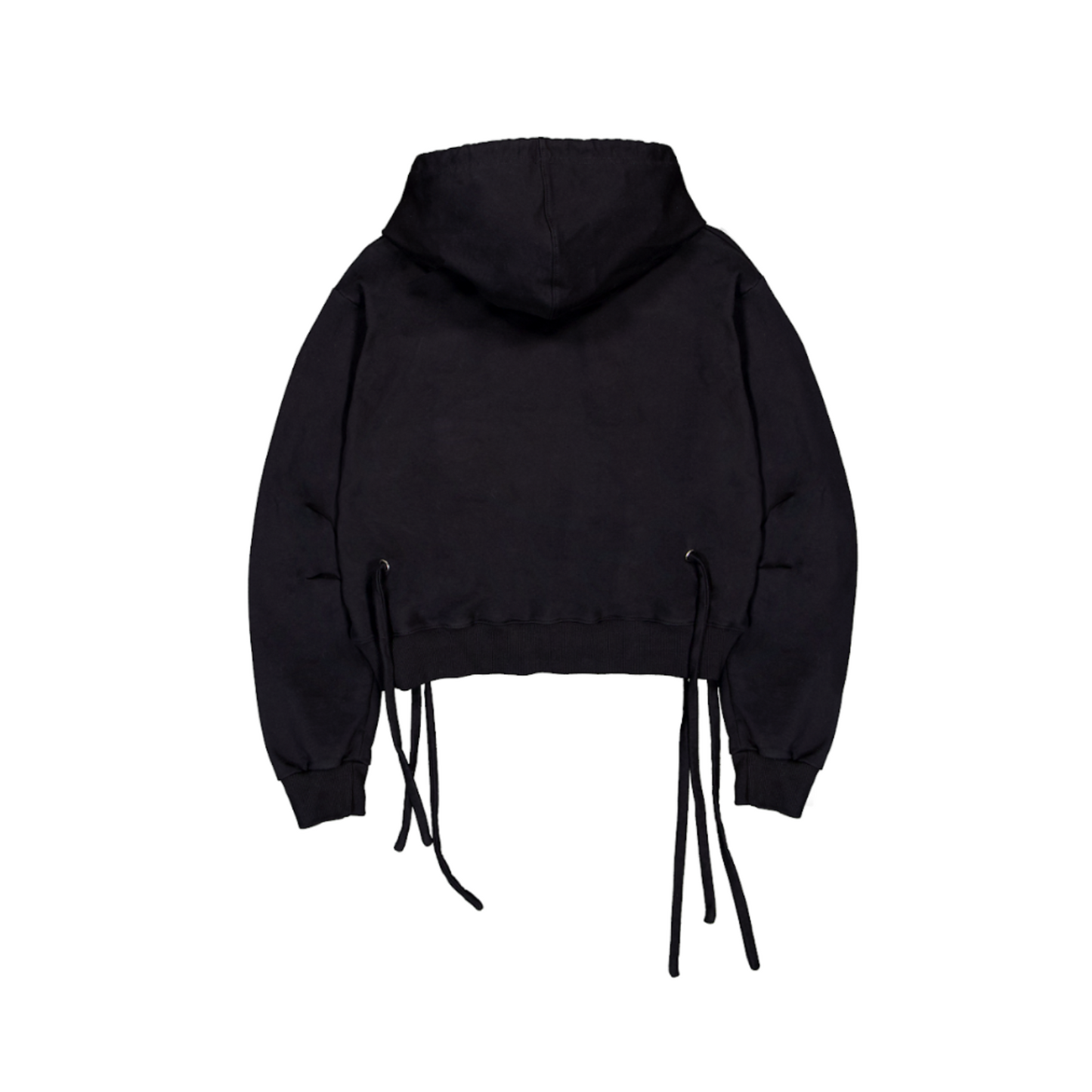 Bledno Obereg Hoodie With Adjustable Drape And Tie Detailing