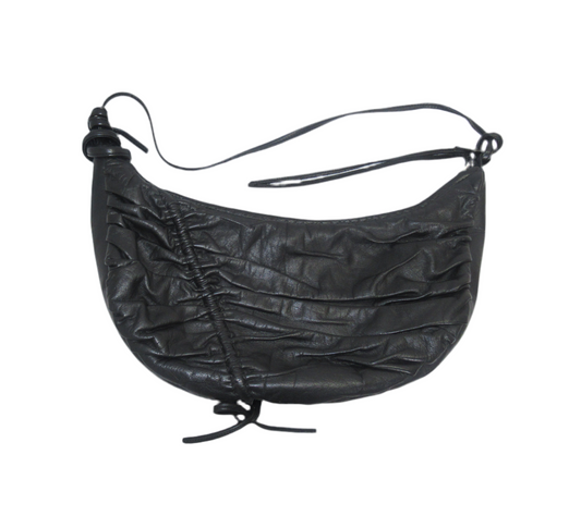 Tsumori Chisato Scrunch Leather Shoulder Bag
