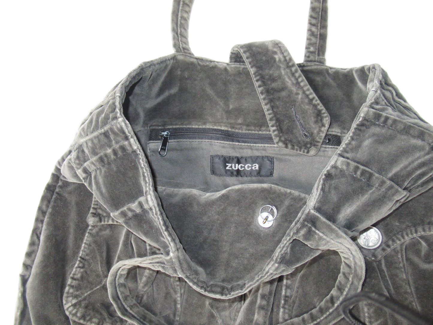 Zucca Velvet Utility Tote Bag