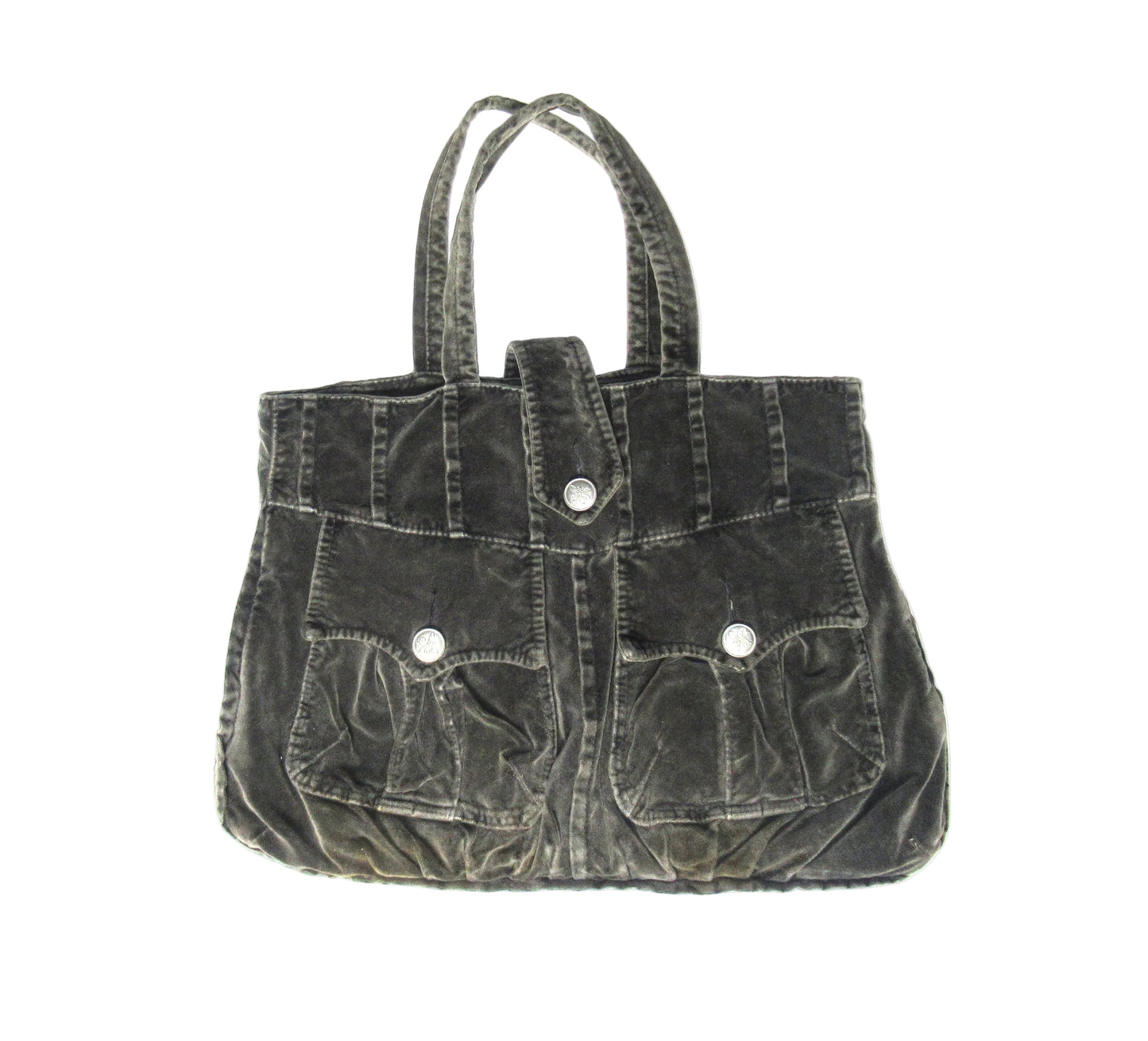 Zucca Velvet Utility Tote Bag