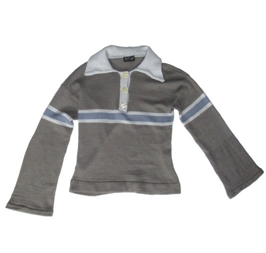 ILuv2Knit Rugby Jersey Knit Sweater