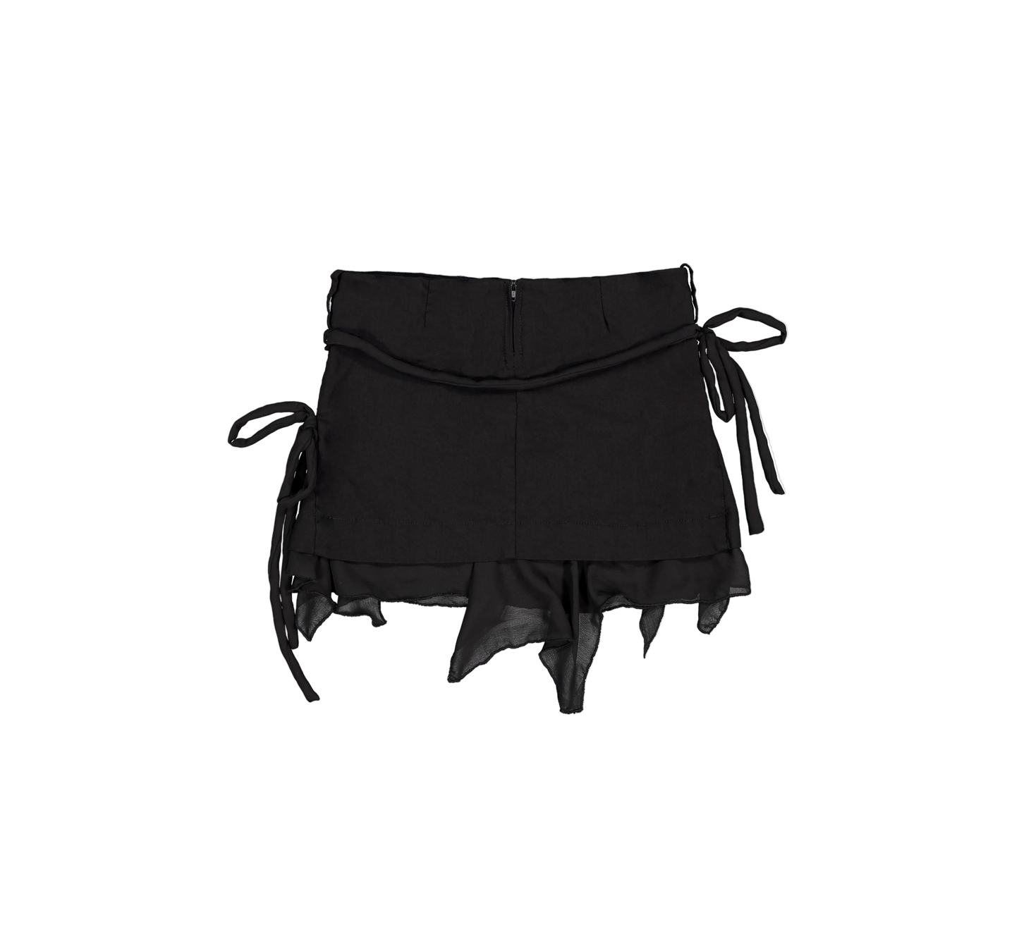 Blendo Bezdna Mini Skirt With Layered Sheer Hem