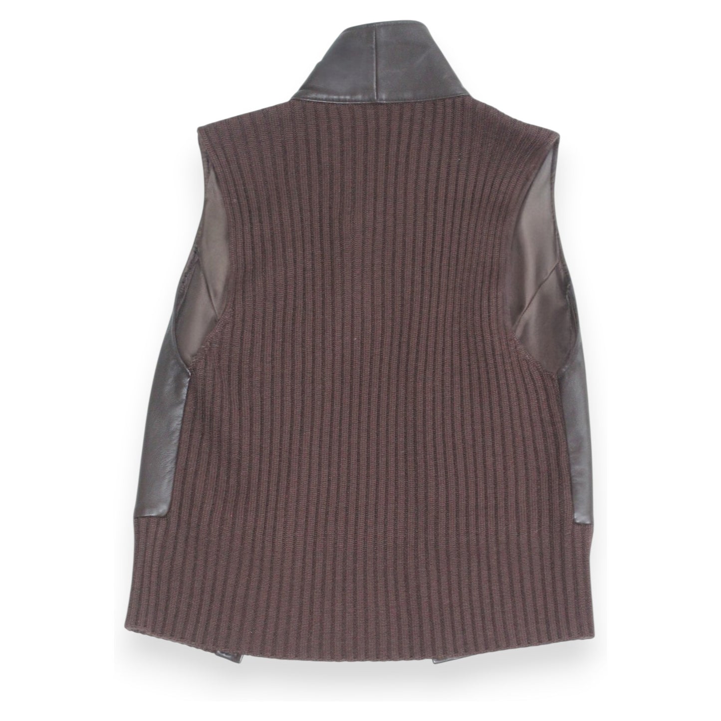 BCBG Leather Buckle Vest