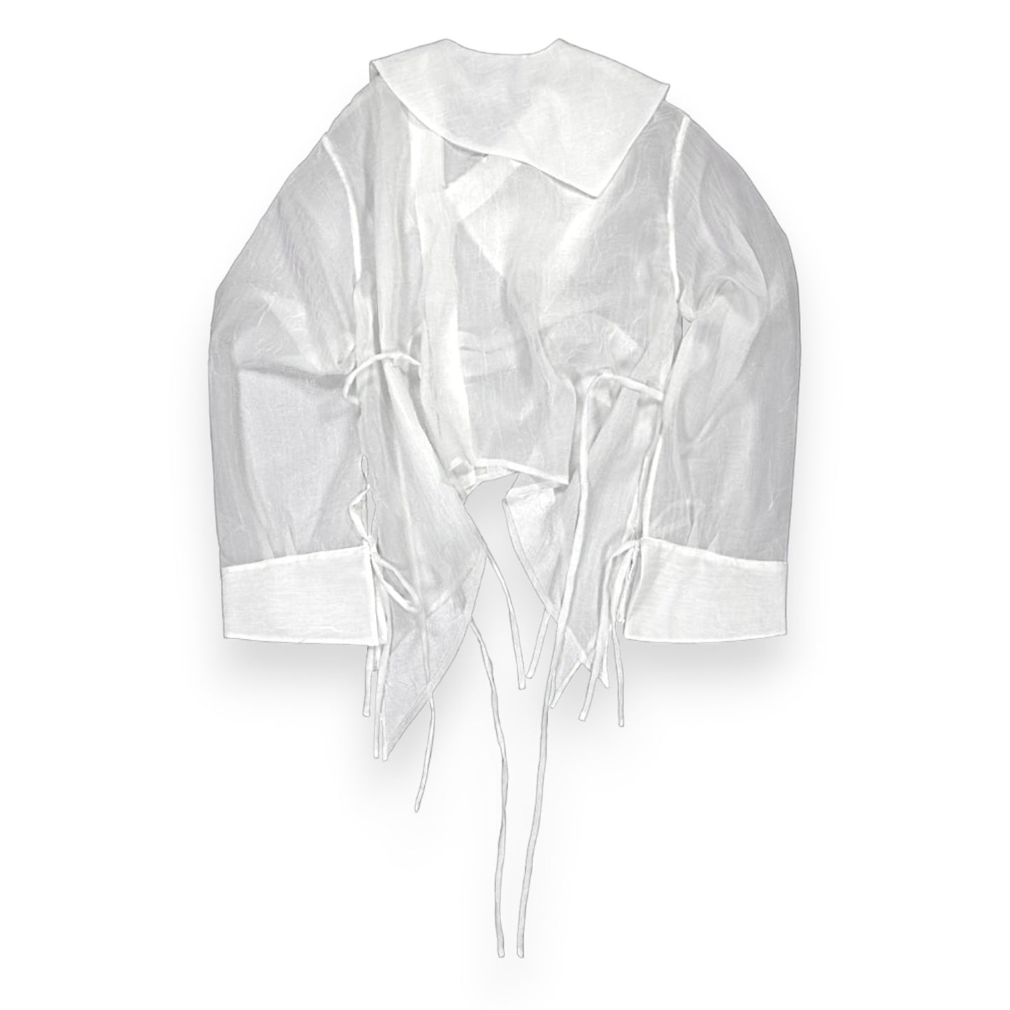 Bledno Prah Sheer Crinkle Shirt