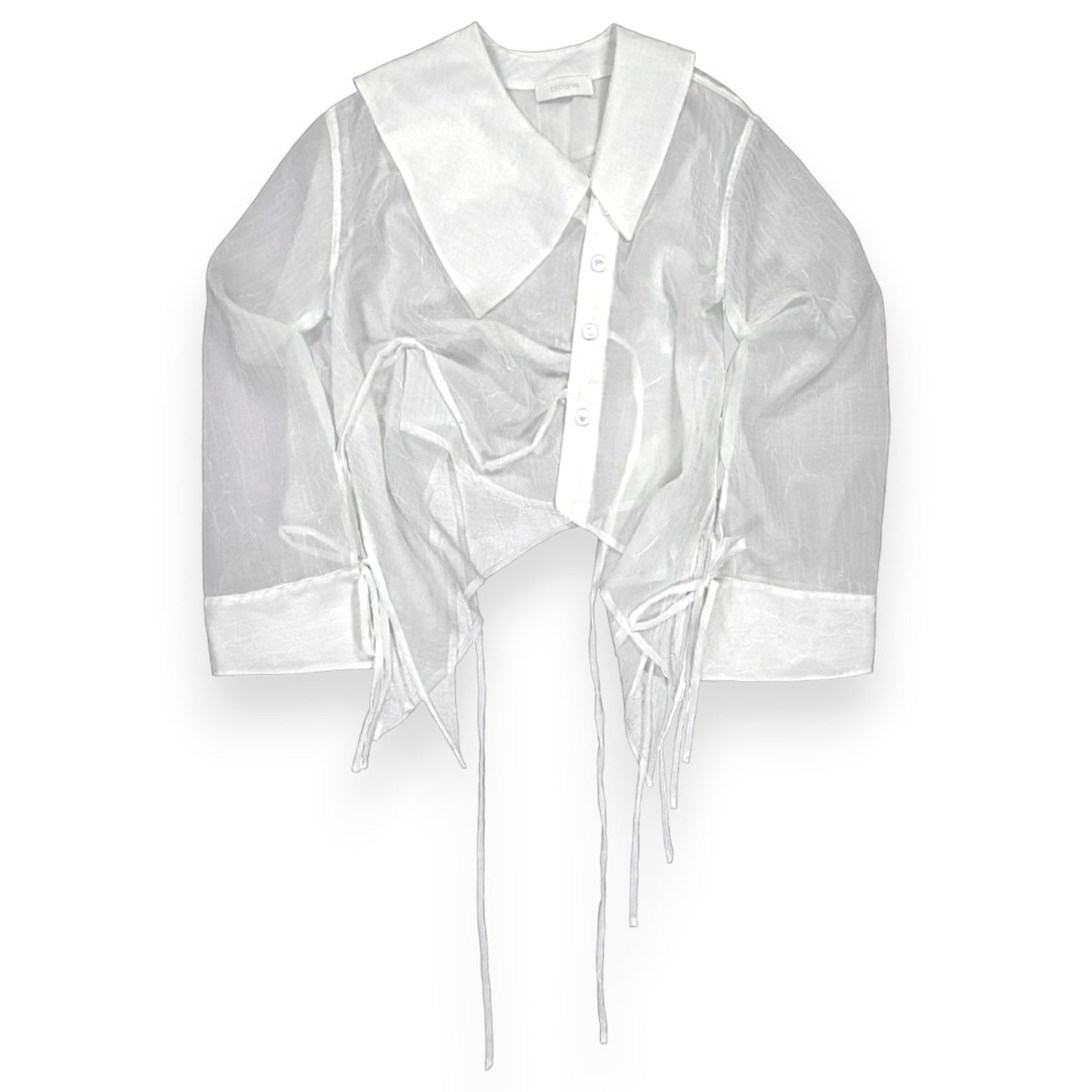 Bledno Prah Sheer Crinkle Shirt
