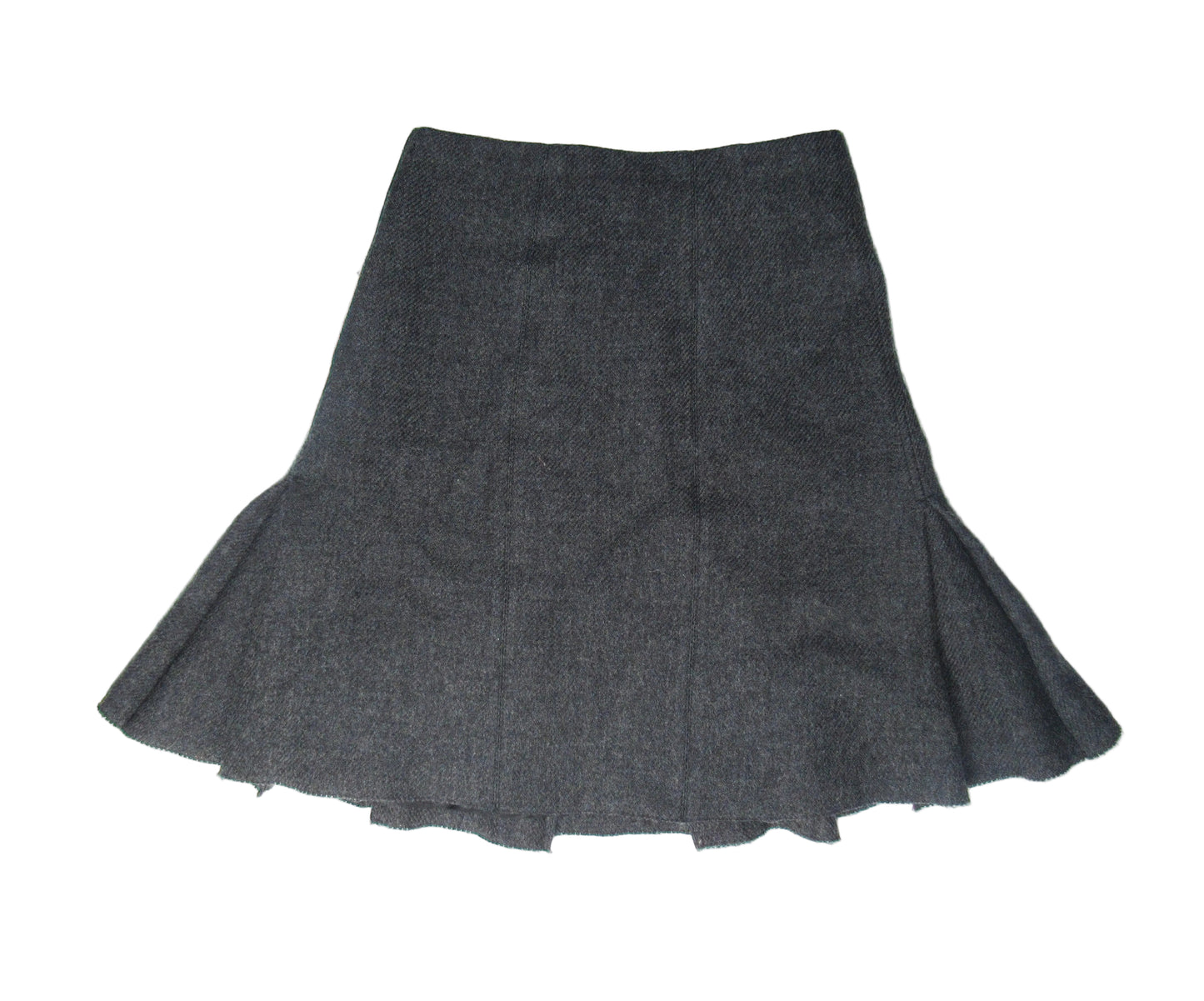 Prada Wool Panel Flare Skirt — Miuccia Prada