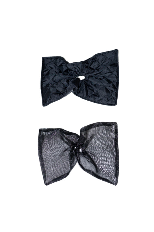 Sample Garment #007 Rectangle Scrunchie (Black quilted)