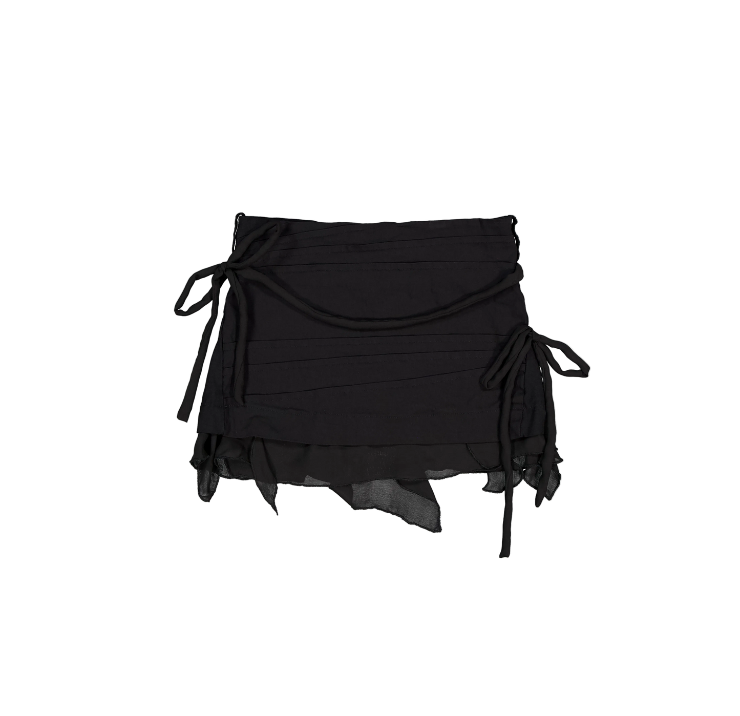 Blendo Bezdna Mini Skirt With Layered Sheer Hem