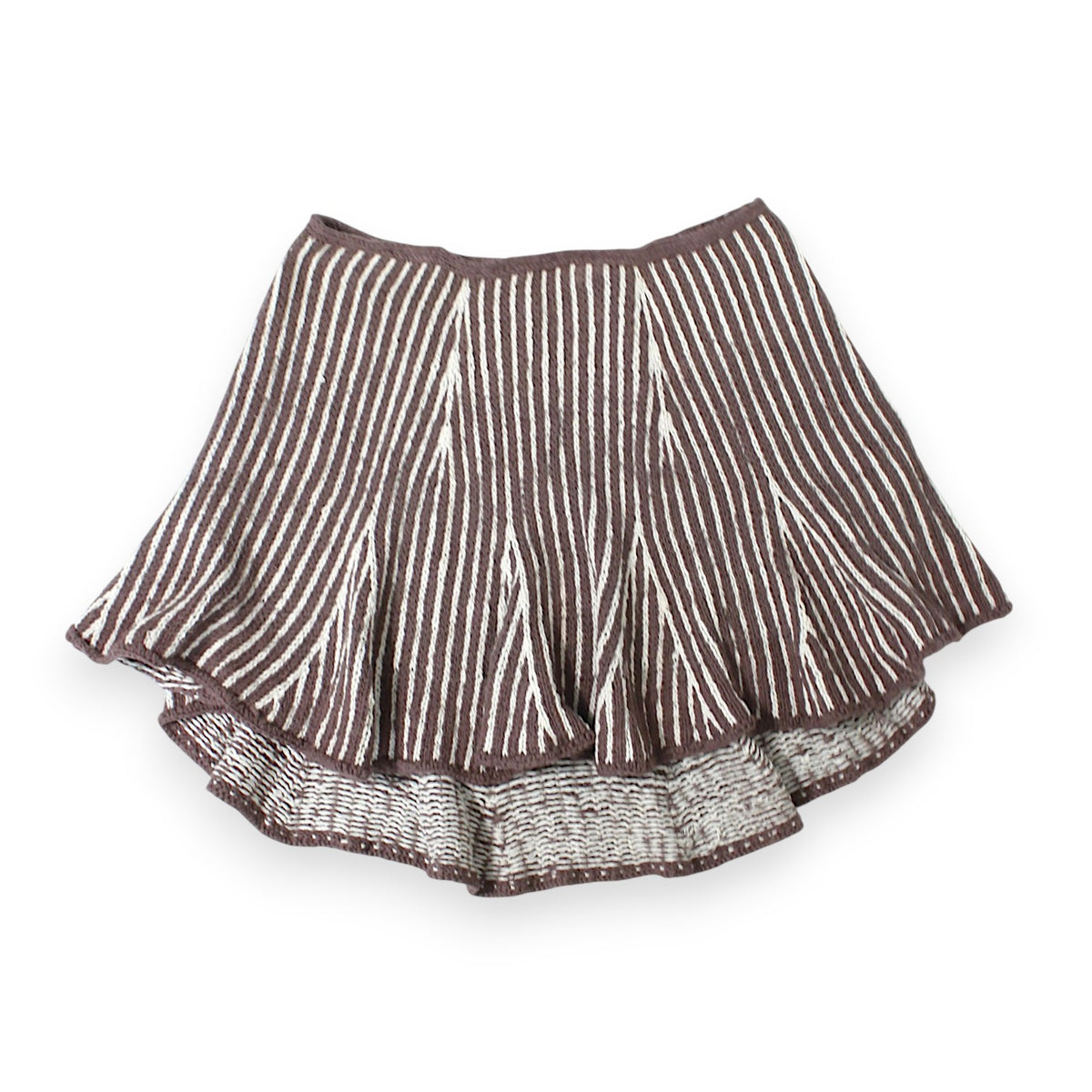 ILUV2KNIT Dual Ribbed Flared Skirt