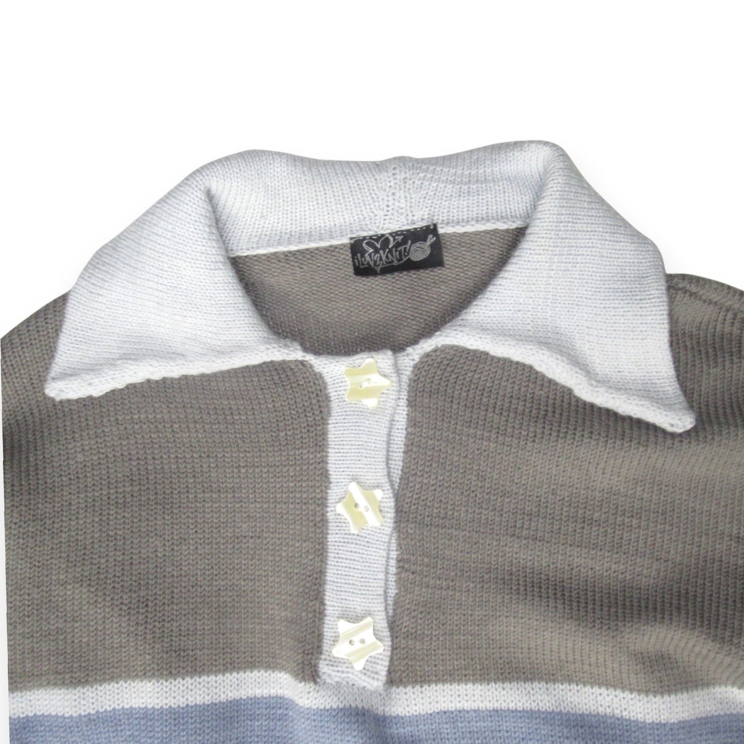 ILuv2Knit Rugby Jersey Knit Sweater