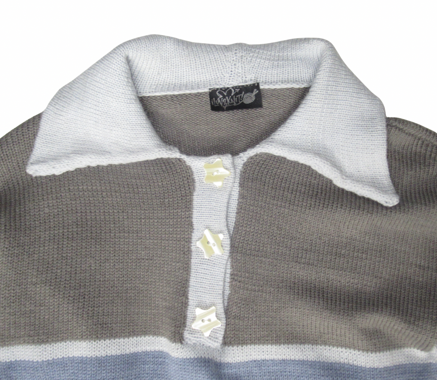 ILuv2Knit Rugby Jersey Knit Sweater