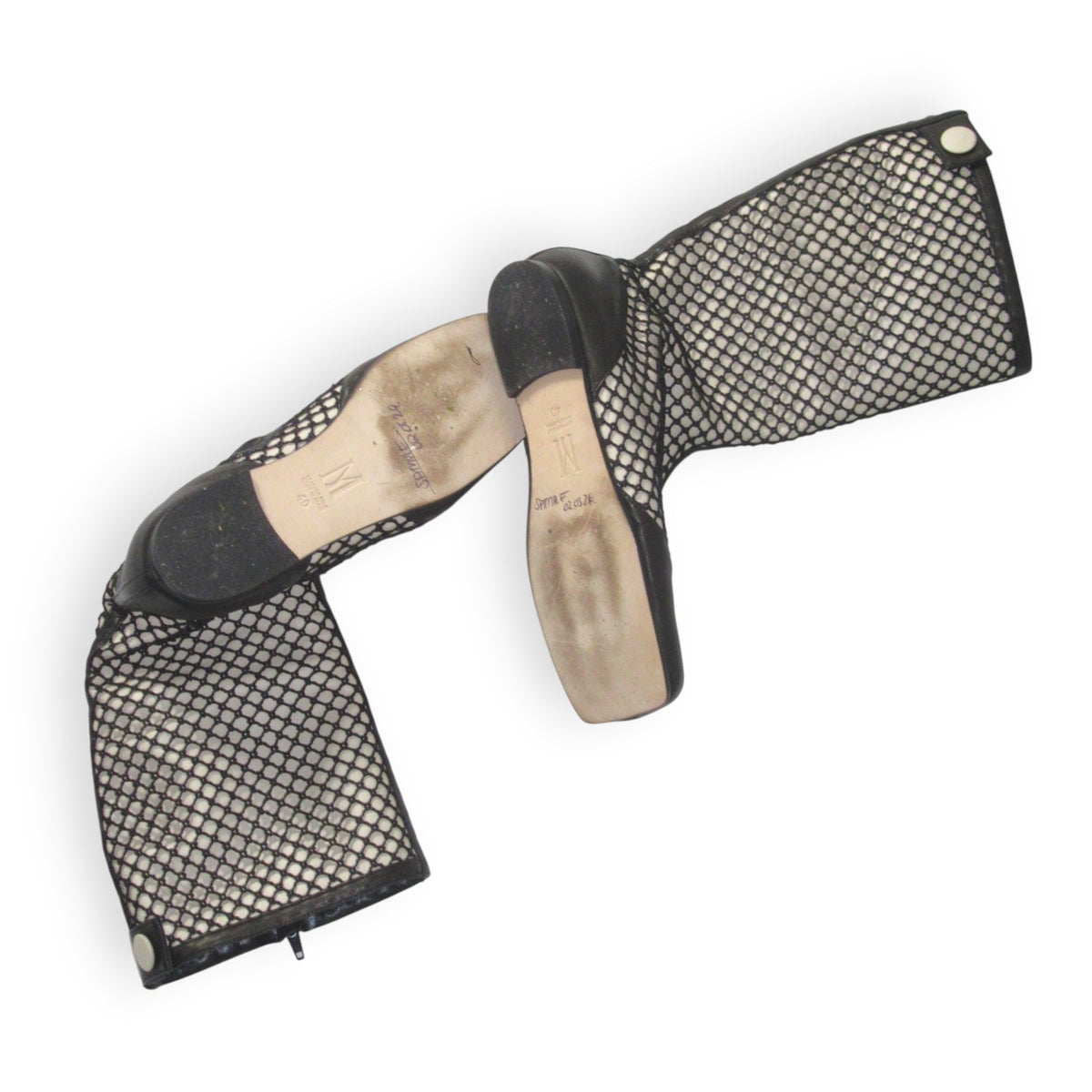 Madomorpho Sample Fishnet Leather Boots