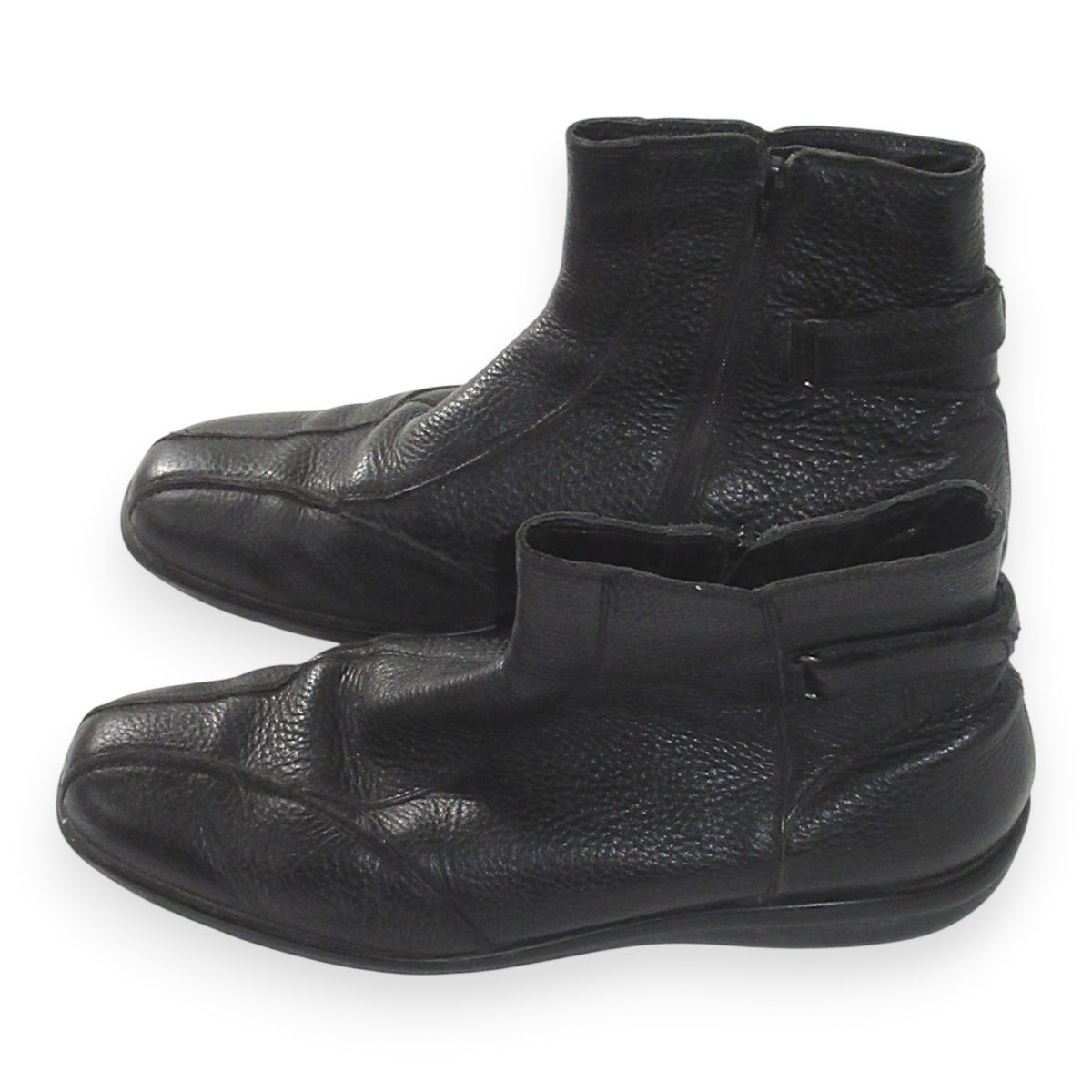 Samsonite Leather Buckle Boots