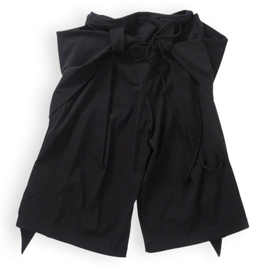 JeeJan Double-Wrapped Wide-Leg Shorts