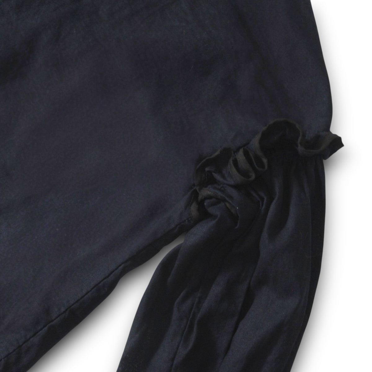 Claudette Frill Linen Button-Down Shirt