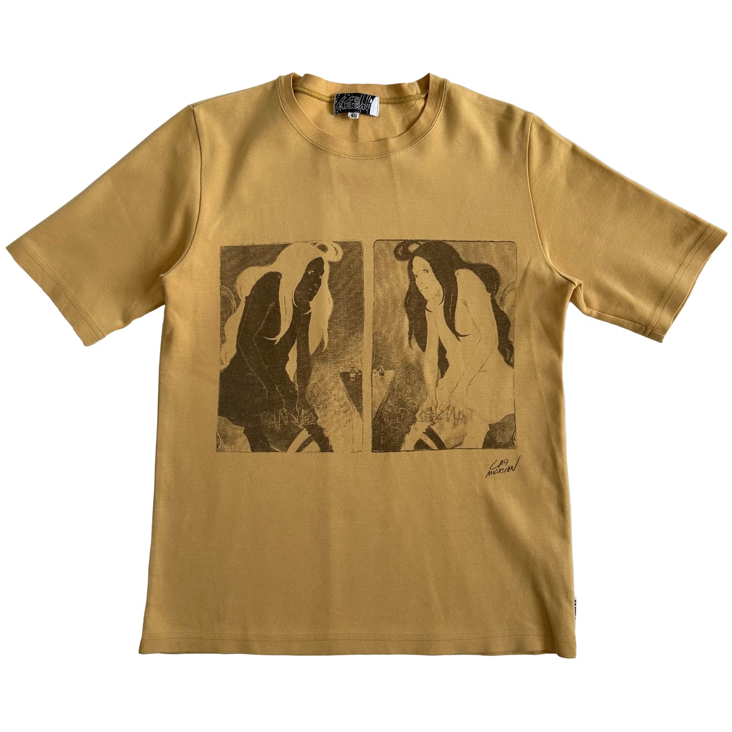 Lad Musician Mirrored "La Morphiniste" T-Shirt (1990s)