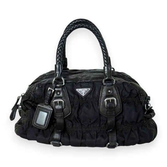 Prada Tessuto Gaufre Nylon Satchel