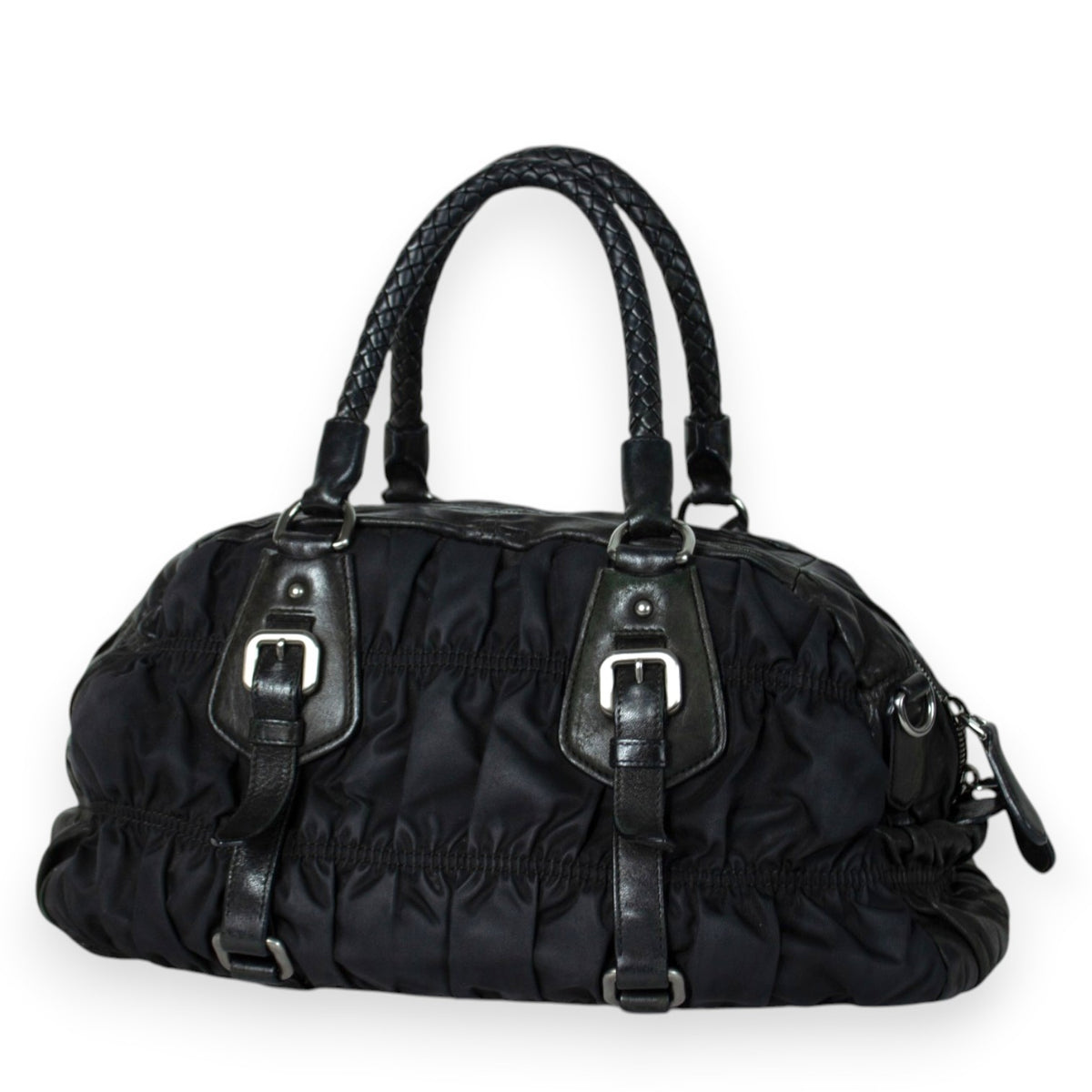 Prada Tessuto Gaufre Nylon Satchel
