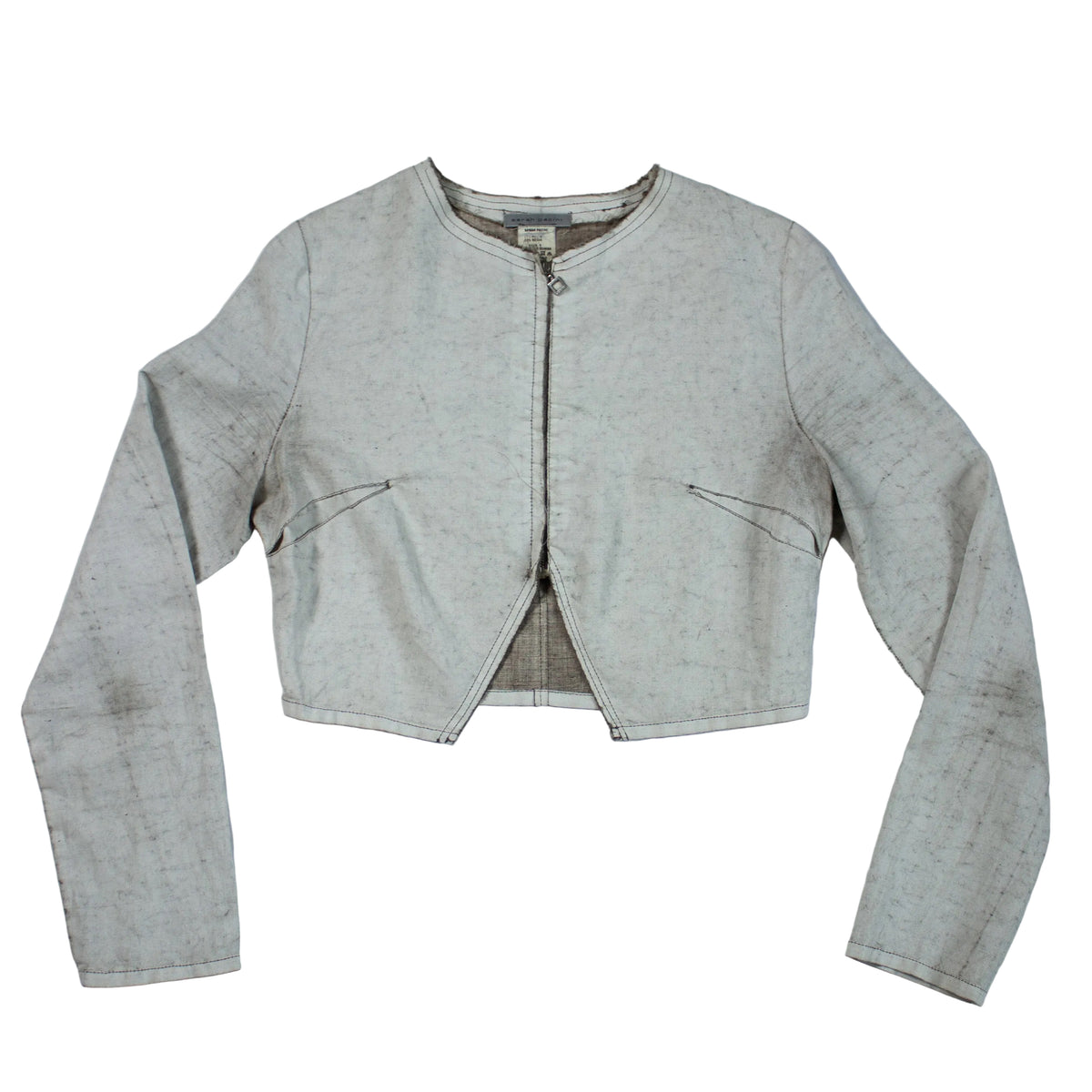 Sarah Pacini Cropped Zip Jacket