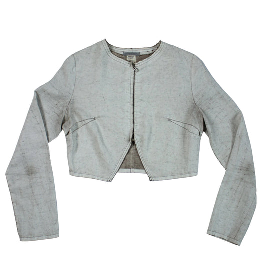Sarah Pacini Cropped Zip Jacket