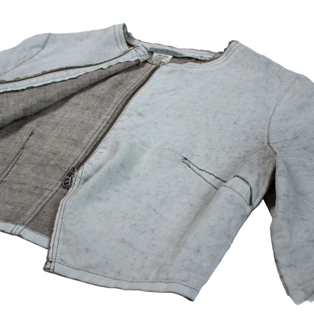 Sarah Pacini Cropped Zip Jacket
