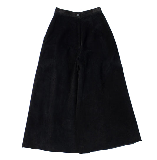 Danier Wide-Leg Suede Leather Pants