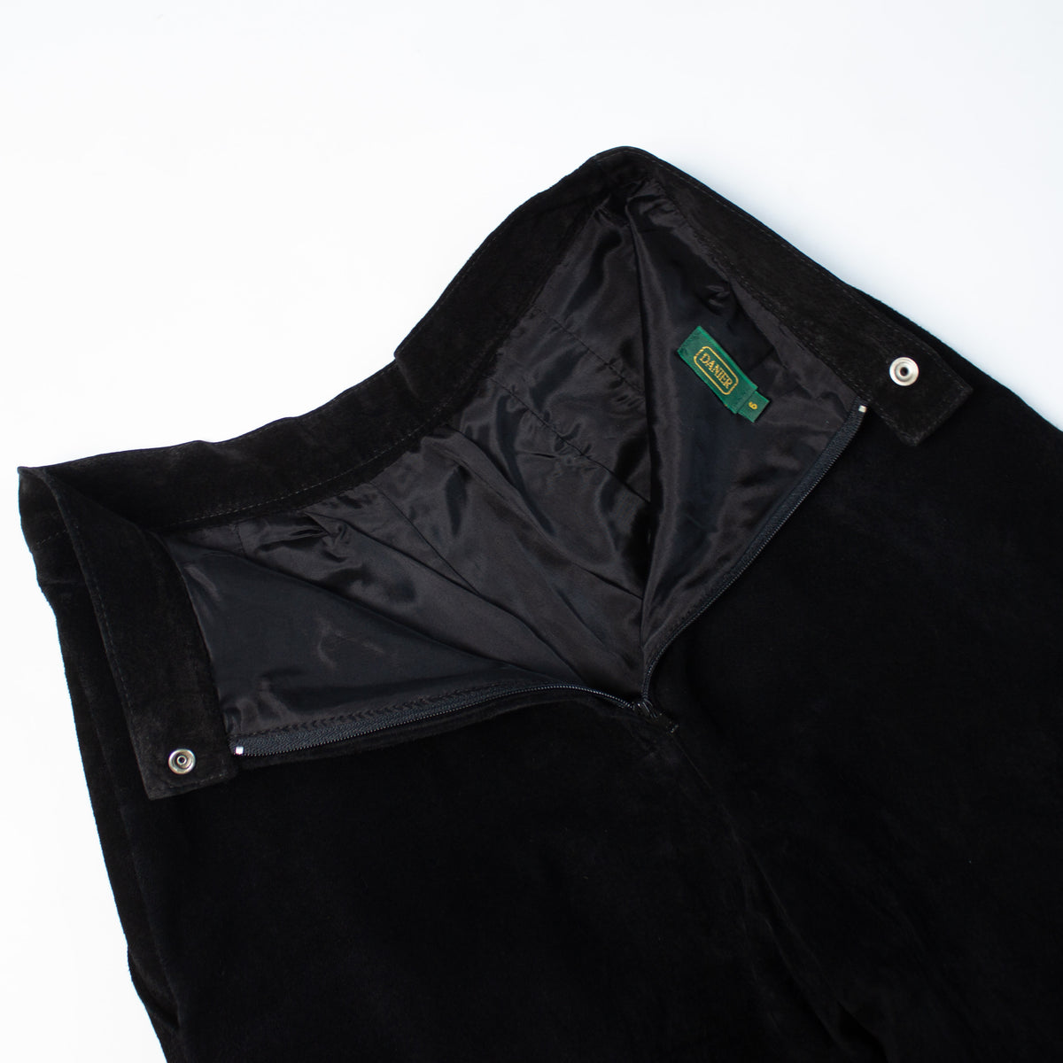 Danier Wide-Leg Suede Leather Pants