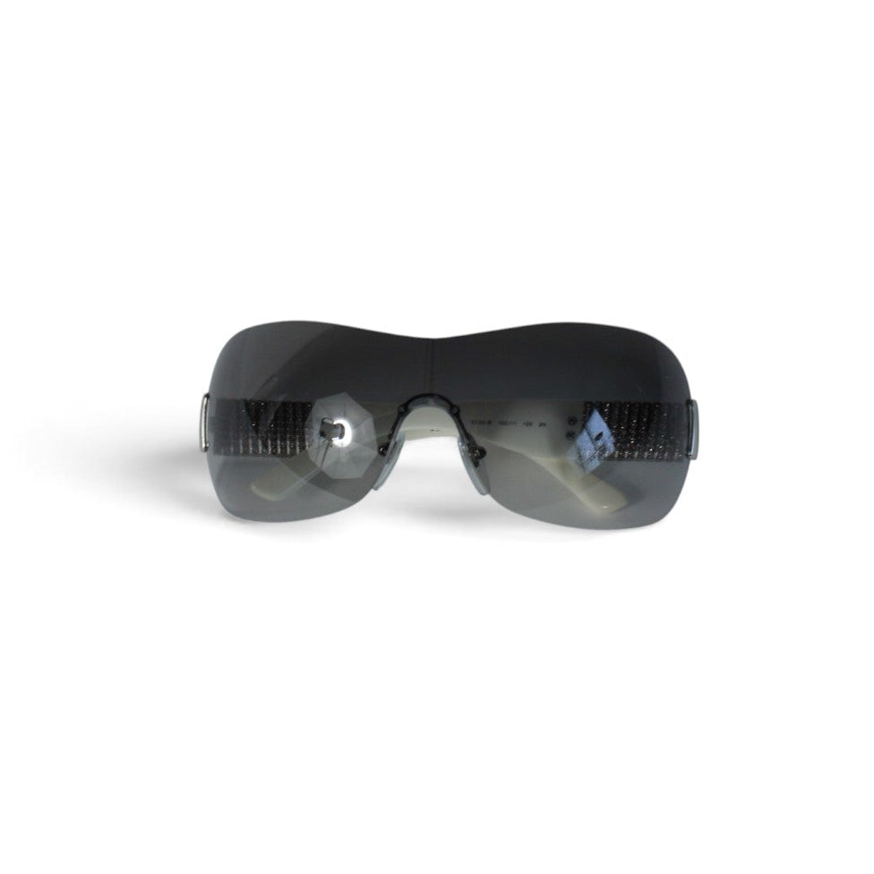 BVLGARI 6030-B Crystal Visor Sunglasses