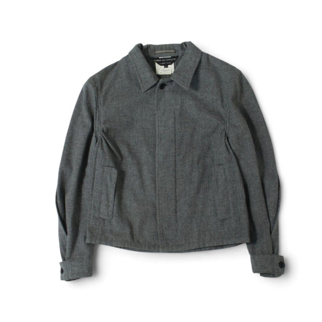 Comme des Garçons Grey Wool Button-Down
