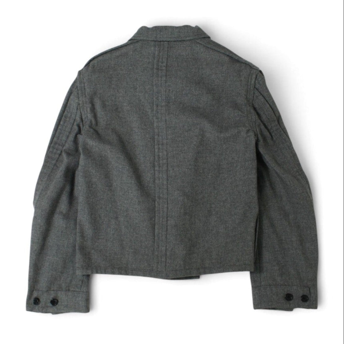Comme des Garçons Grey Wool Button-Down