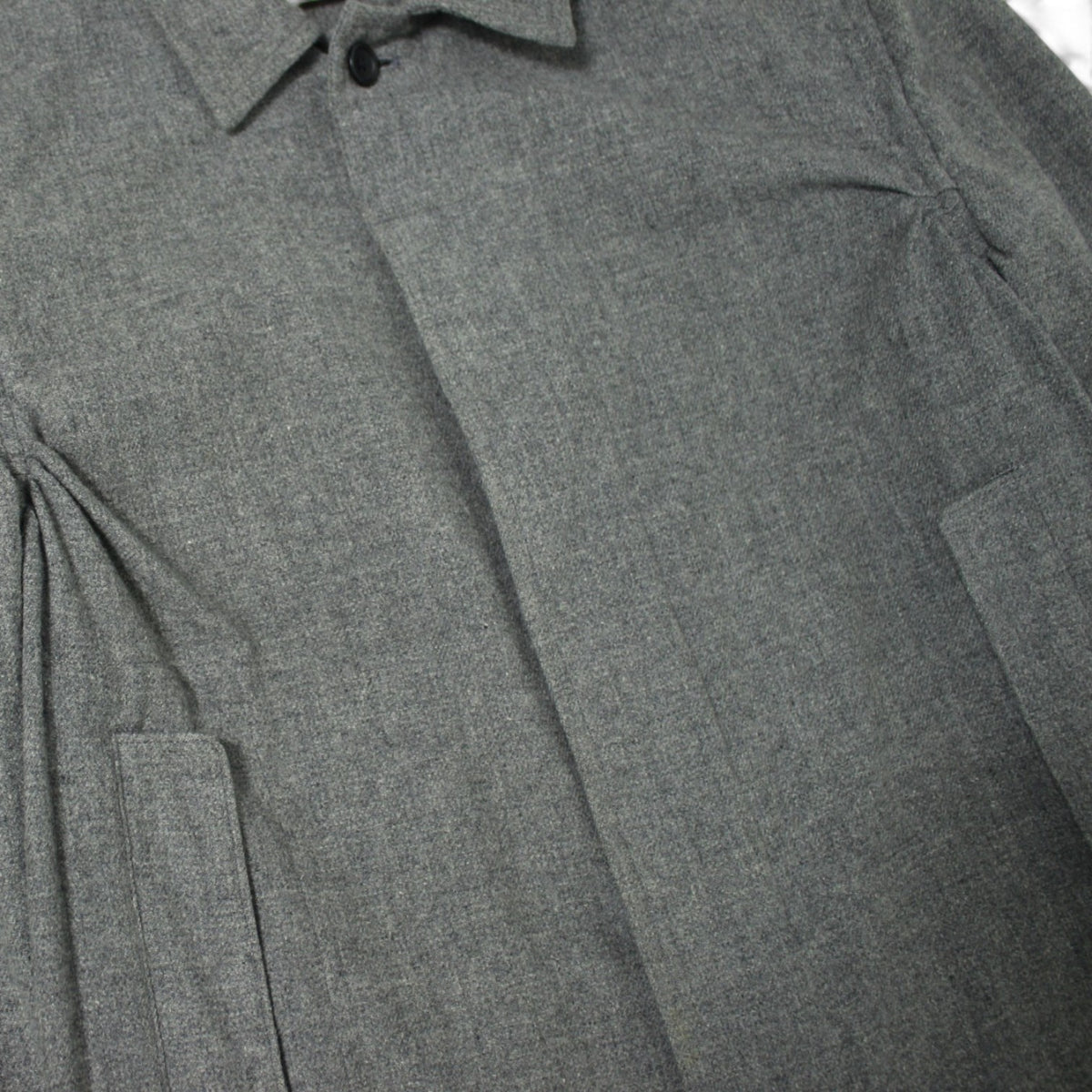 Comme des Garçons Grey Wool Button-Down