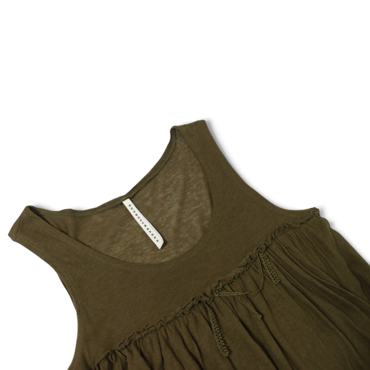 Sunaokuwahara Camo Green Tank Top