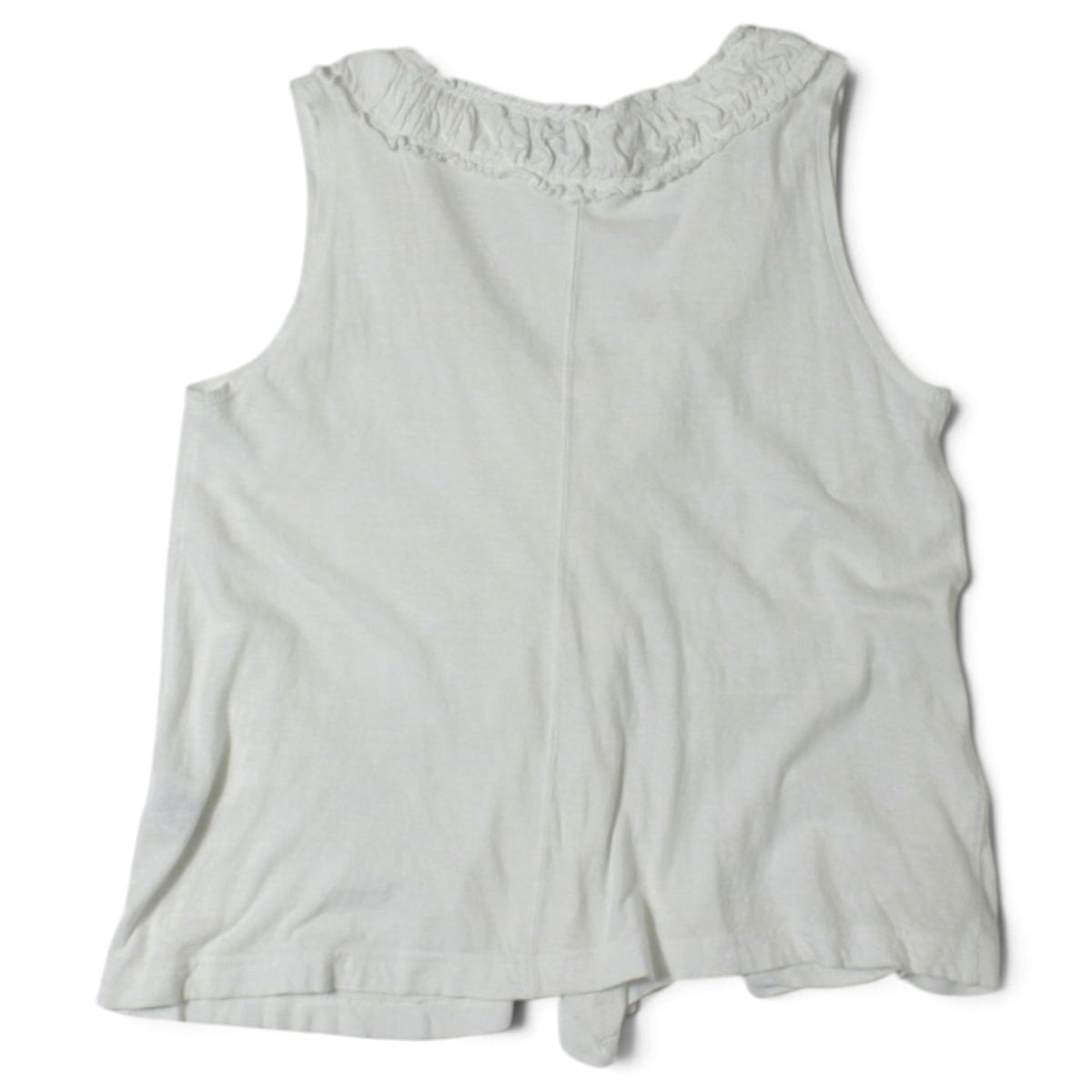 Zucca White Ruffle Tank