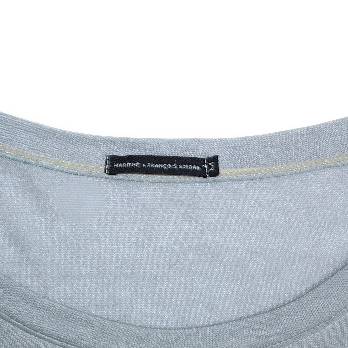 Marithé François Girbaud Long Sleeved Sheer Grey Dress