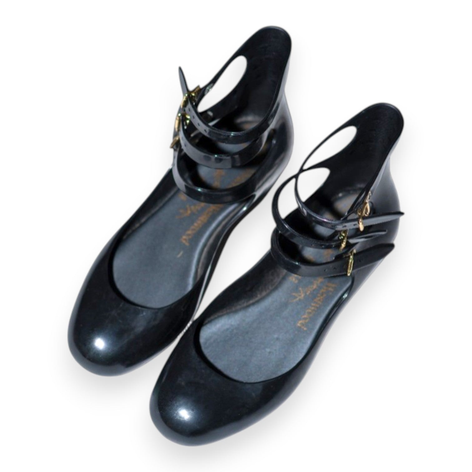 Melissa x Vivienne Westwood Anglomania 3 Straps Rubber Flats