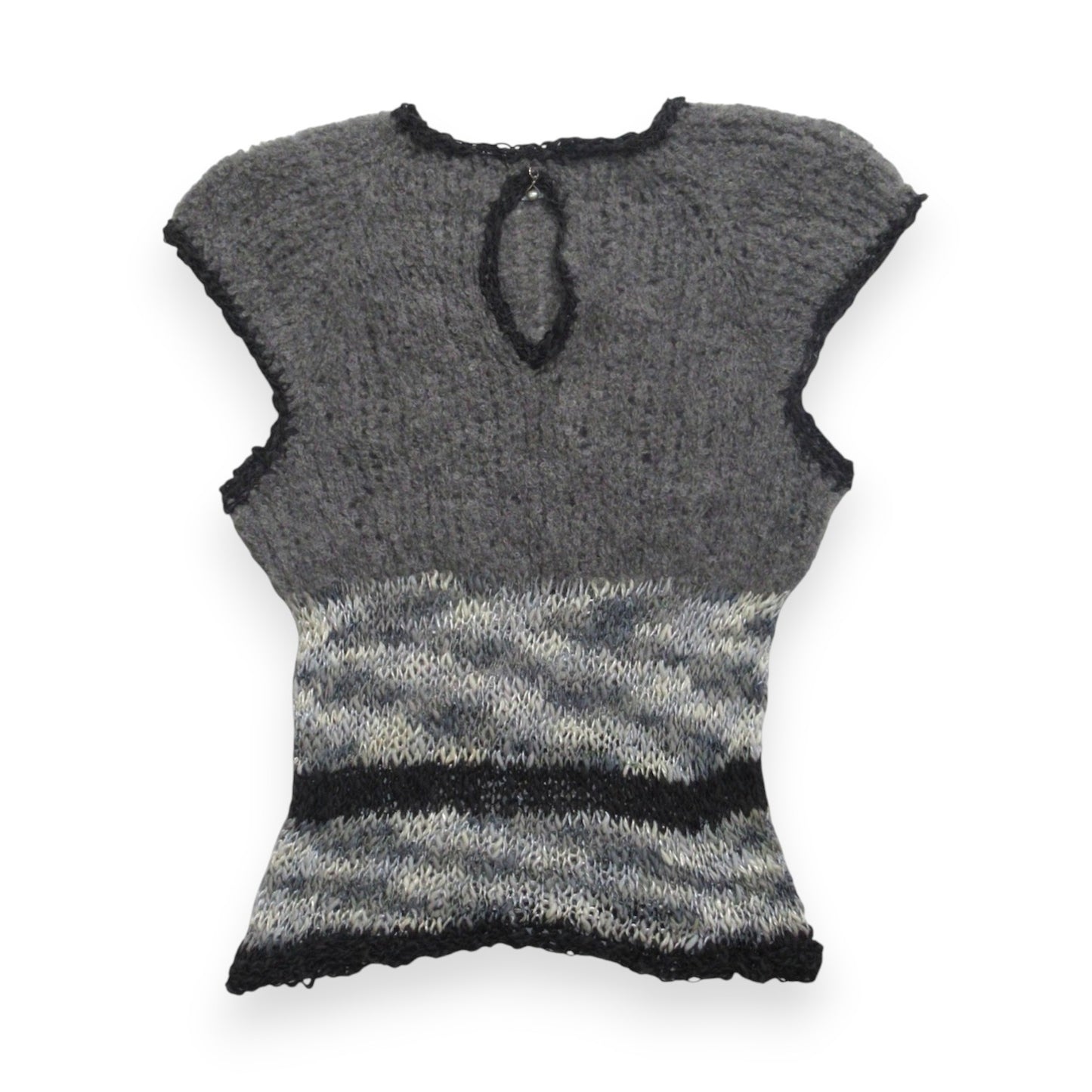 NoMachine Grey Keyhole With Pearl Charm