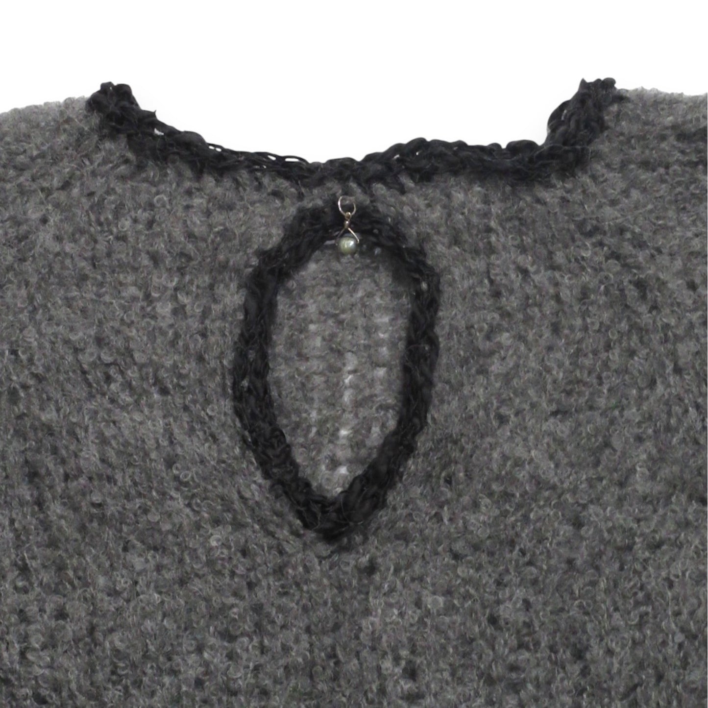 NoMachine Grey Keyhole With Pearl Charm
