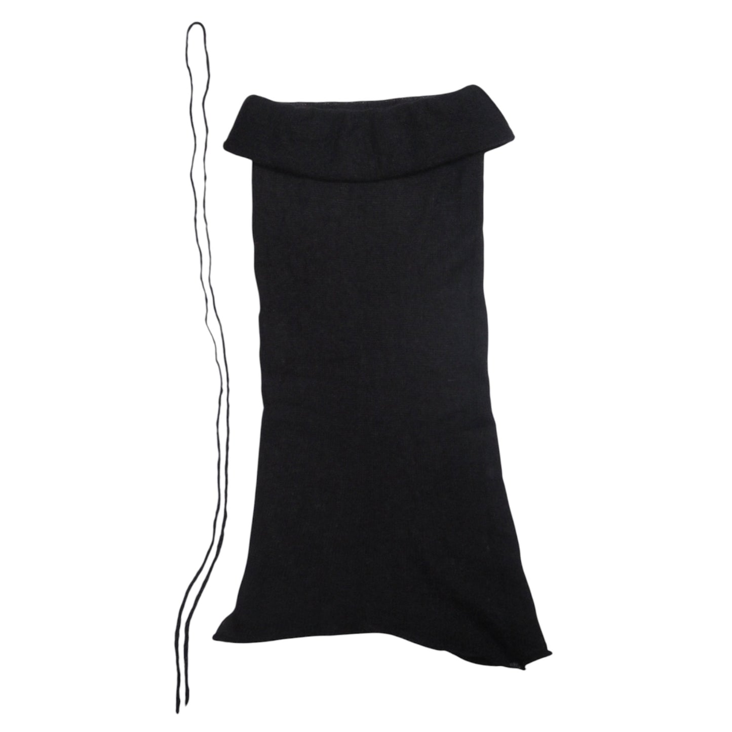 ILuv2Knit Long Mohair Skirt With Waist Tie