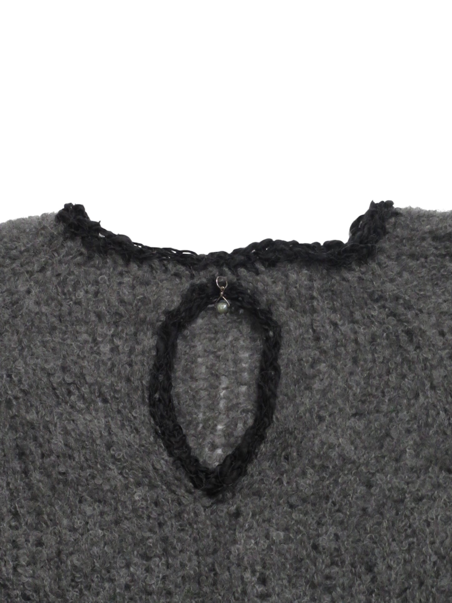 NoMachine Grey Keyhole With Pearl Charm