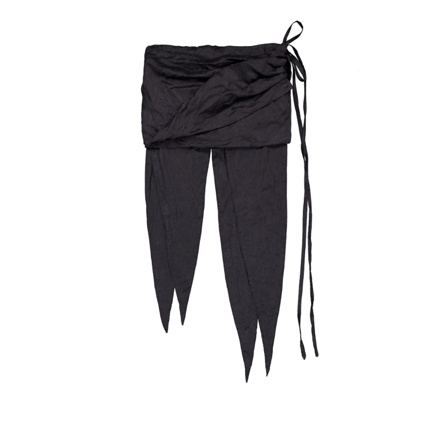 Bledno Sumrak Low-rise Wrap Skirt With Pointed Hem Detailing