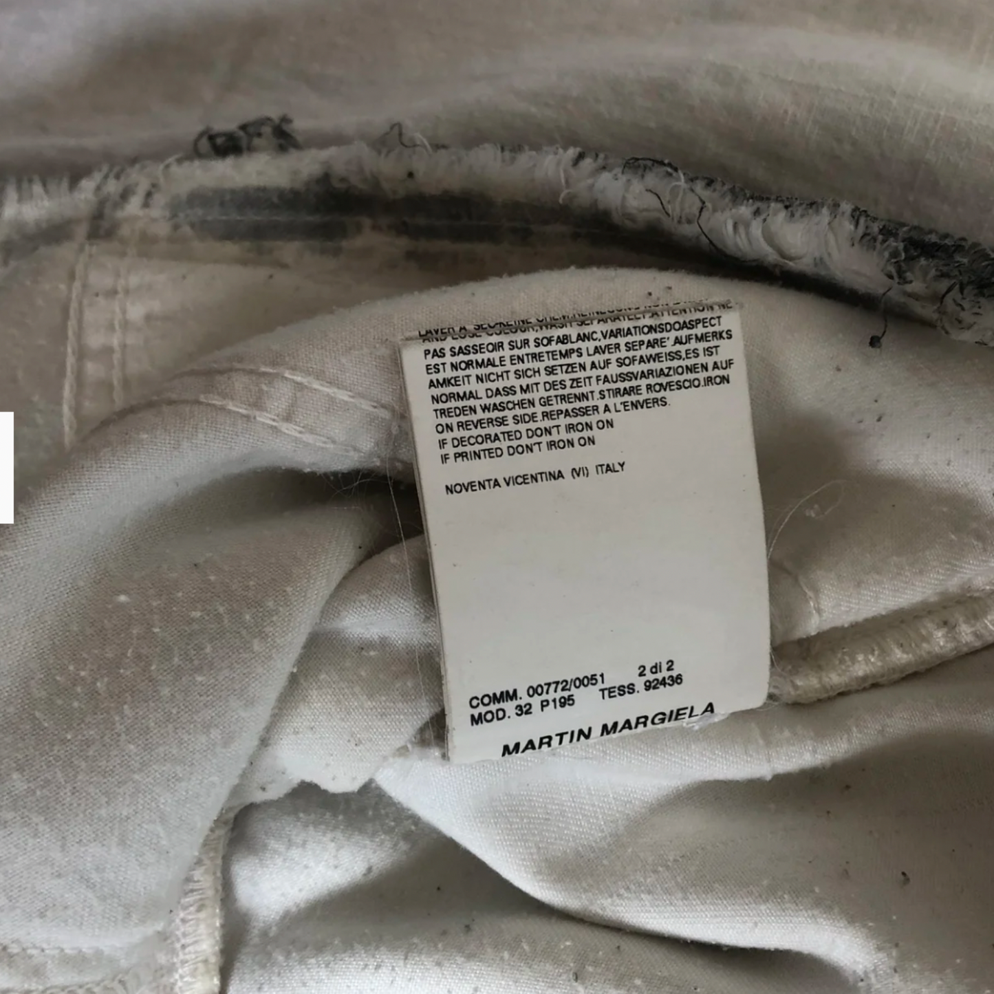 Maison Margiela (6) Painted Corduroy Pants (SS05)